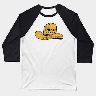 El Paso Texas Vintage Cowboy Hat Baseball T-Shirt